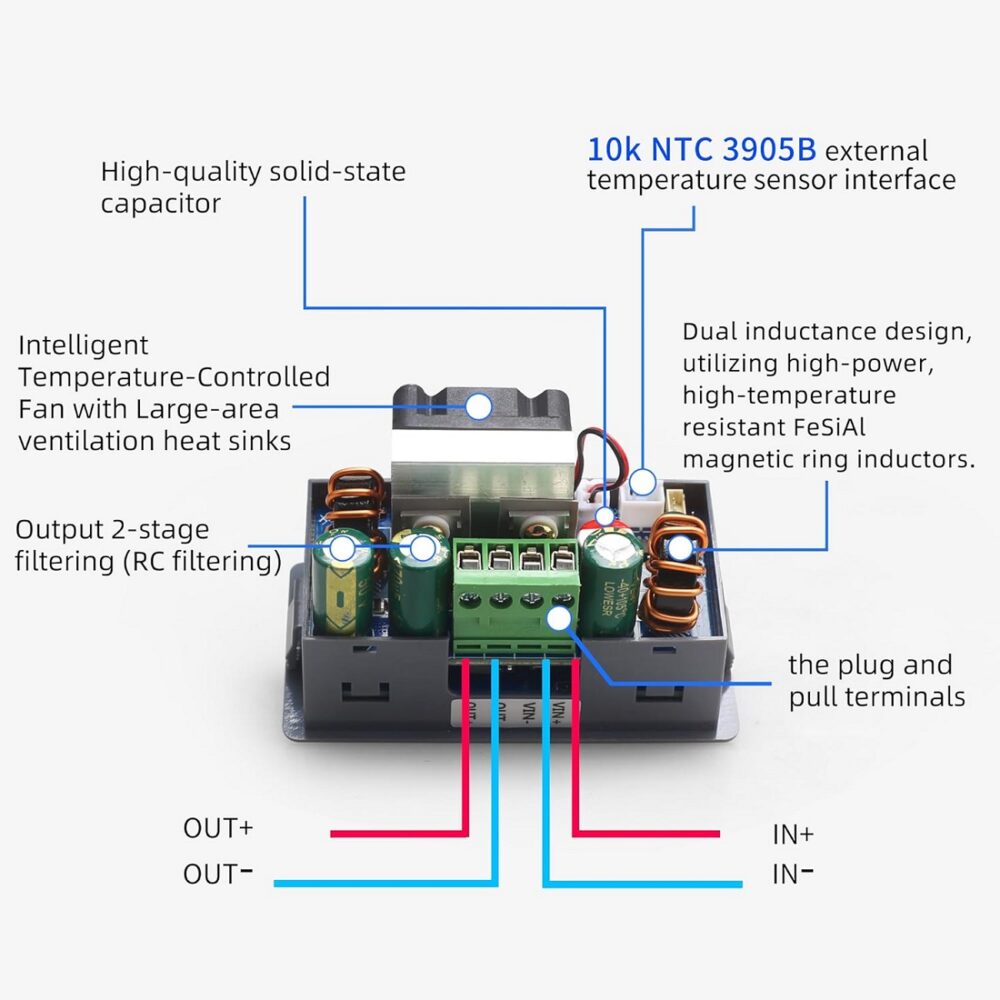 Módulo SK120 Buck Boost Ajustable CNC - Imagen 5