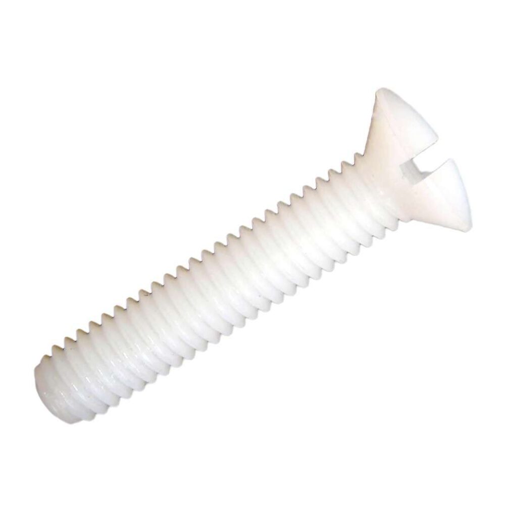 Tornillo avellanado de nailon (Nylon) M3×10 blanco - Imagen 2