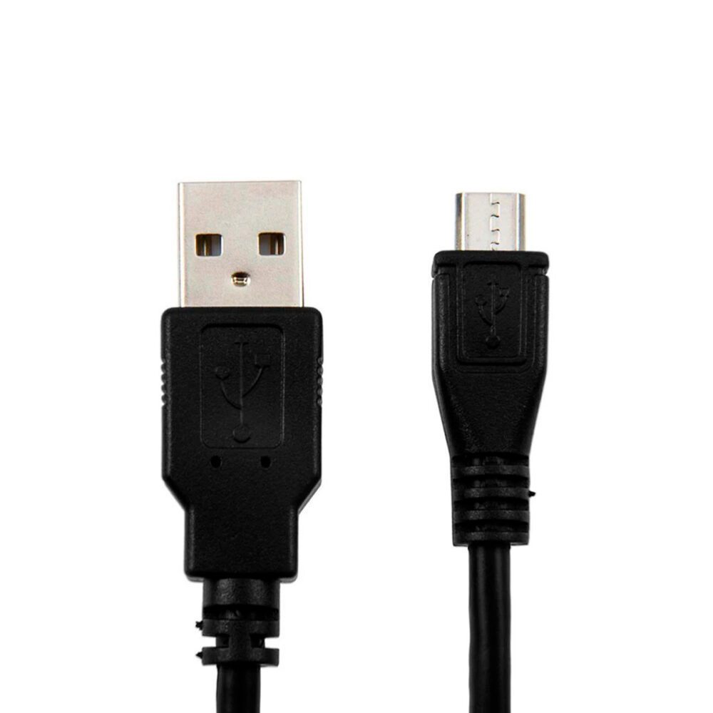 Cable USB V8 80cm negro ( Micro USB tipo B )
