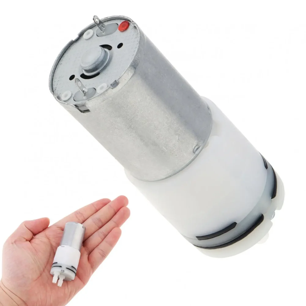 Microbomba de agua R370 con motor de CC de 3,7 V, caudal de 0,4 a 1,2 l/min - Imagen 4