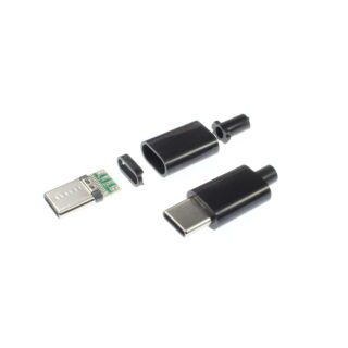 Conector USB tipo C DIY macho