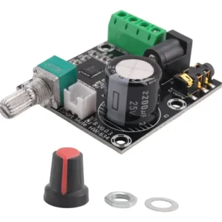 Amplificador de audio PAM8610 Clase D de 2 × 10W para parlantes activos, sistemas multimedia y proyectos electrónicos