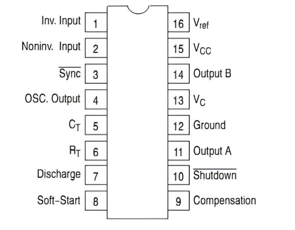 Controlador PWM SG3525AP - Imagen 2