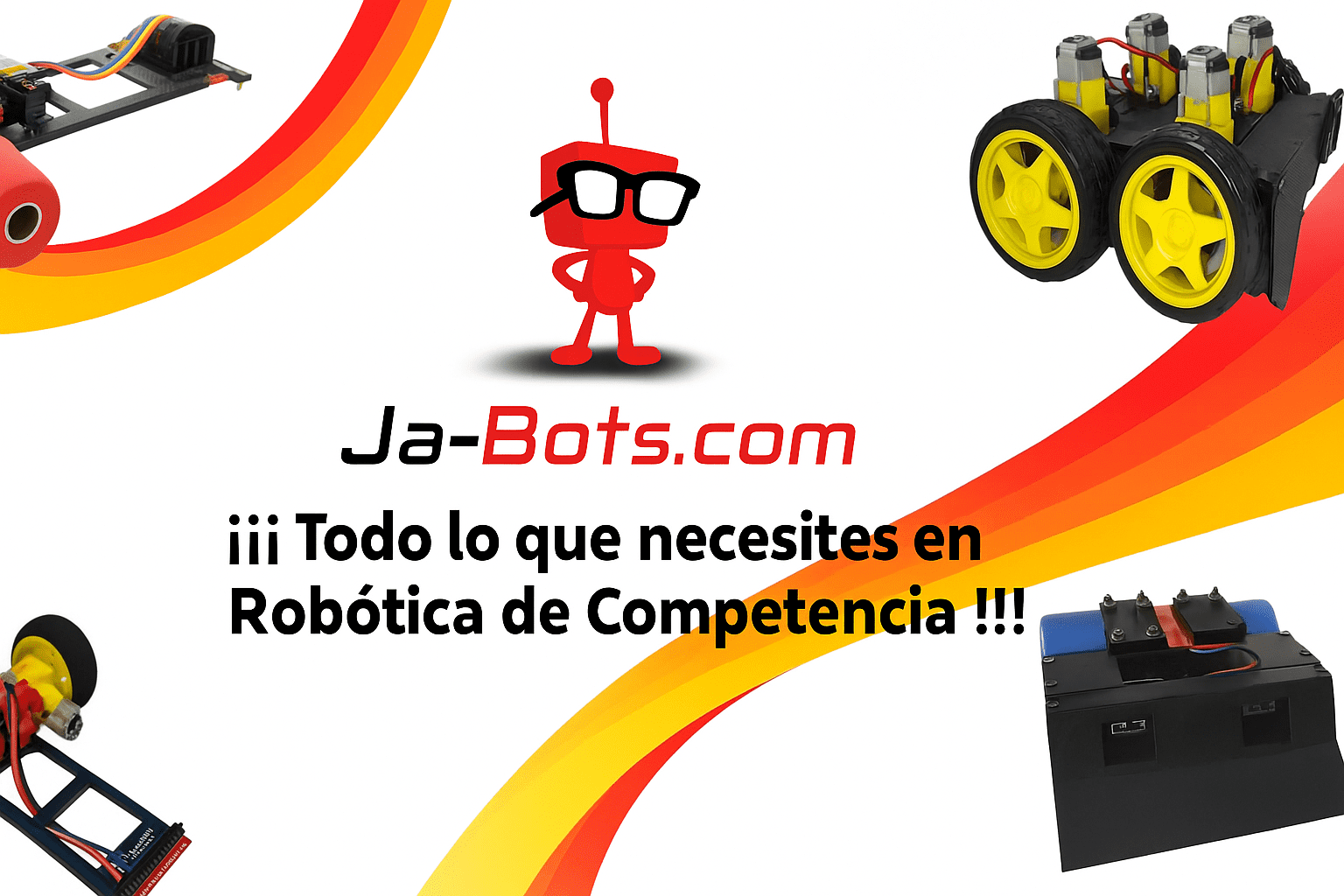 Banner JA-Bots - Electrónica y Robótica de Competencia