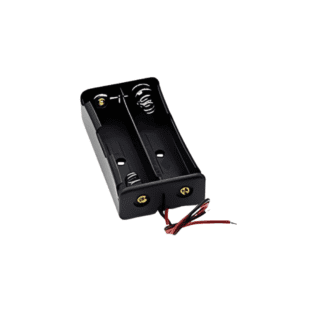 Caja Portapilas 18650 1/2/3/4 Ranuras ( SLOT ) - 2 Slots + cable