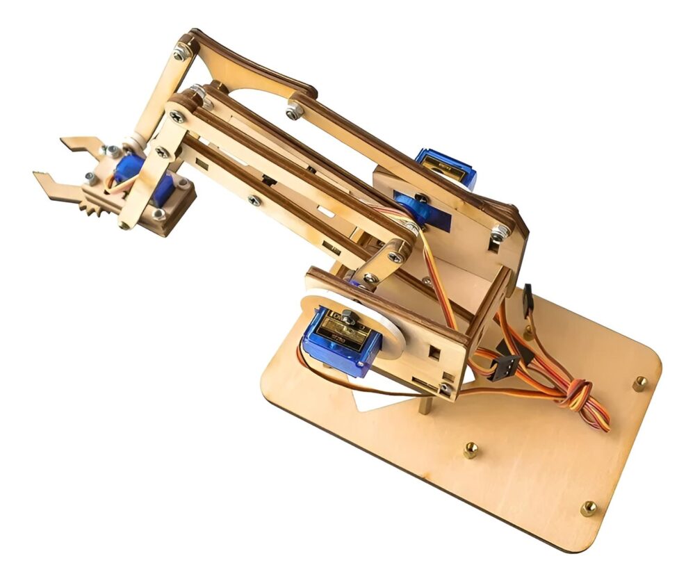 Kit Brazo Robótico de Madera 4 DOF con Servos - Imagen 2