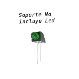 Portaled - Porta LED F5/5mm Soporte para PCB a 90°
