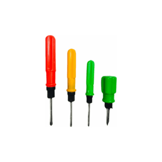 Set de 4 destornilladores doble punta pala y estrella