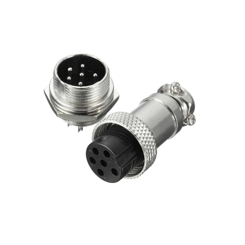 Conectores Metálicos de Aviación GX16 (2PIN a 8PIN)