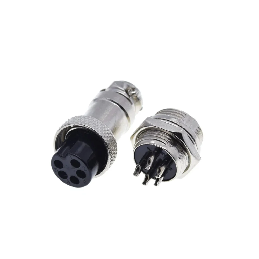 Conectores Metálicos de Aviación GX16 (2PIN a 8PIN) - Imagen 4