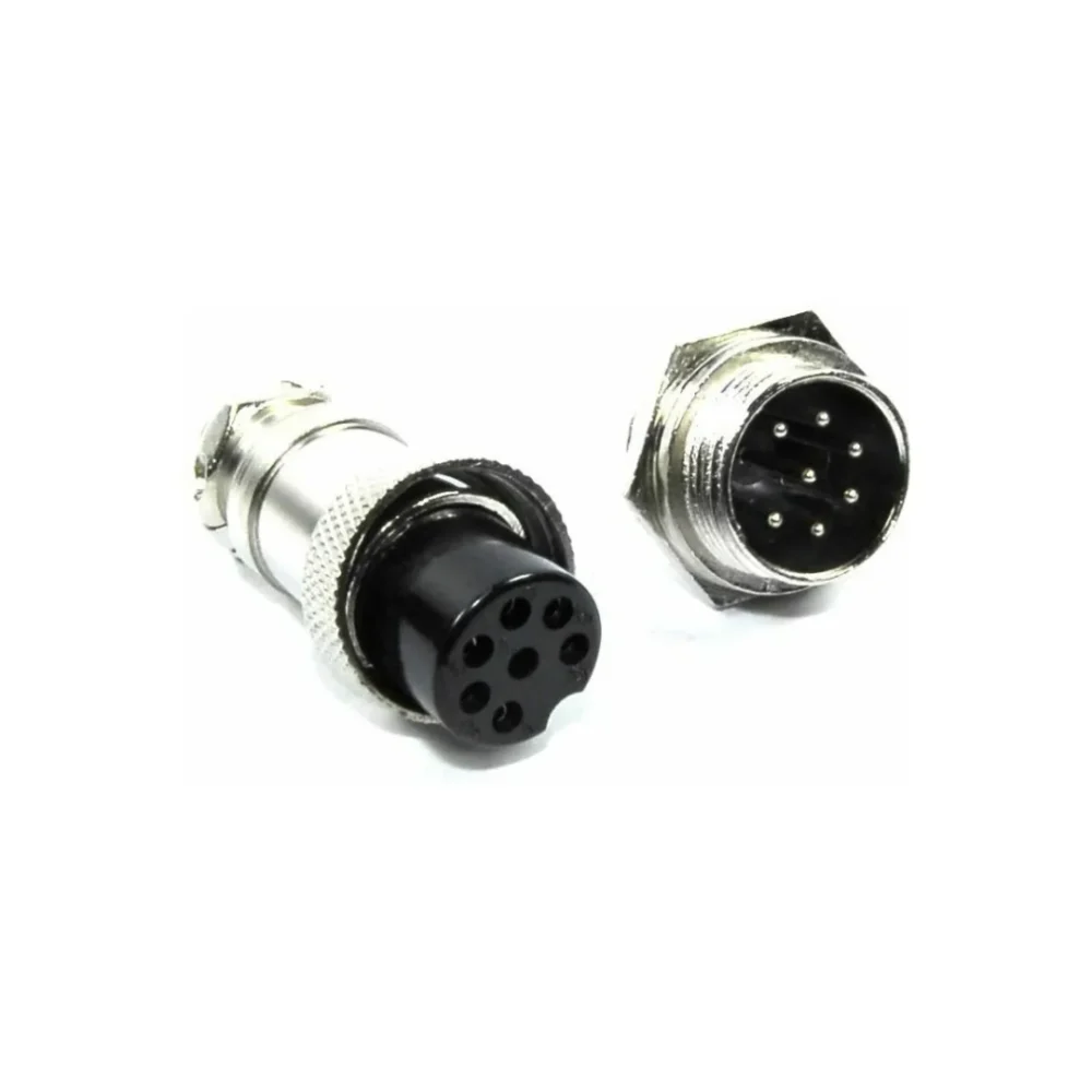 Conectores Metálicos de Aviación GX16 (2PIN a 8PIN) - Imagen 3