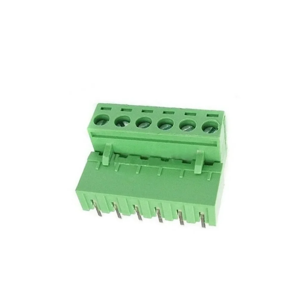 Bornera Enchufable Verde Macho / Hembra 90° - Imagen 3