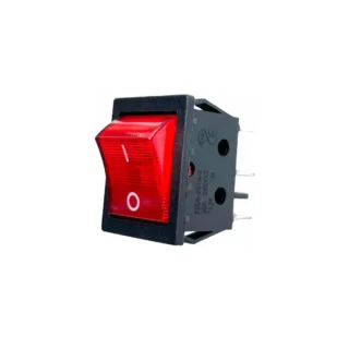 Interruptor Balancín Grande 2 Posiciones / 6 Pines (Rojo)