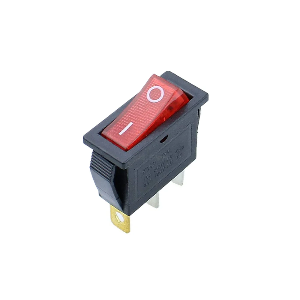 Switch Interruptor Grande 2POS / 2PIN o 3PIN Rojo
