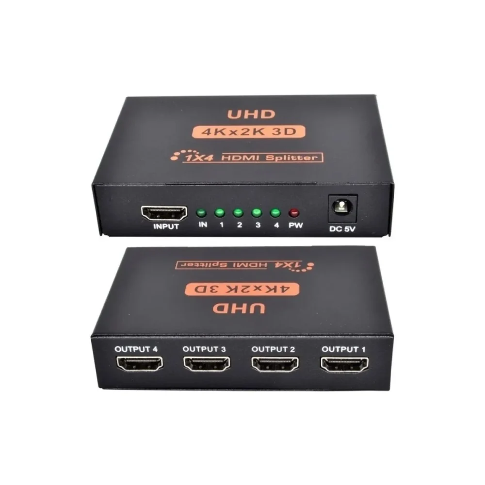 Splitter HDMI 1x4 Ultra HD 4K (1 Entrada 4 Salidas)