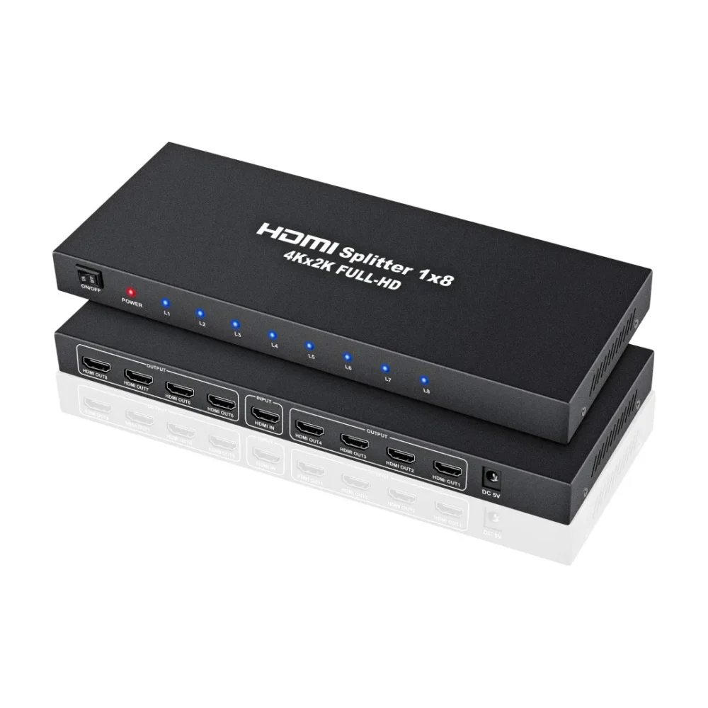 Divisor Splitter HDMI 1x8 Alta Definición 1920×1080p / 3D / 4K - Imagen 2
