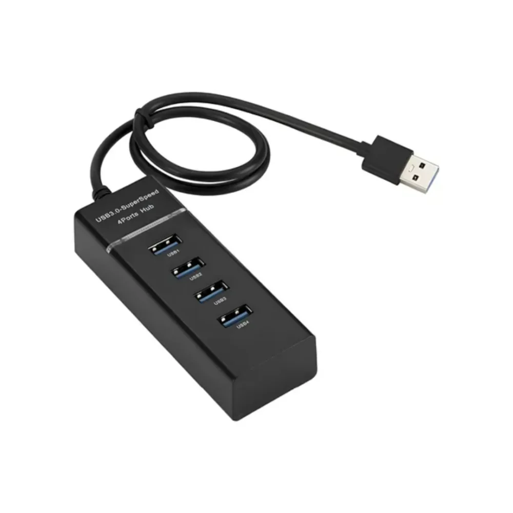 Hub USB 4 Puertos (Extensión Multiplicador Adaptador USB)