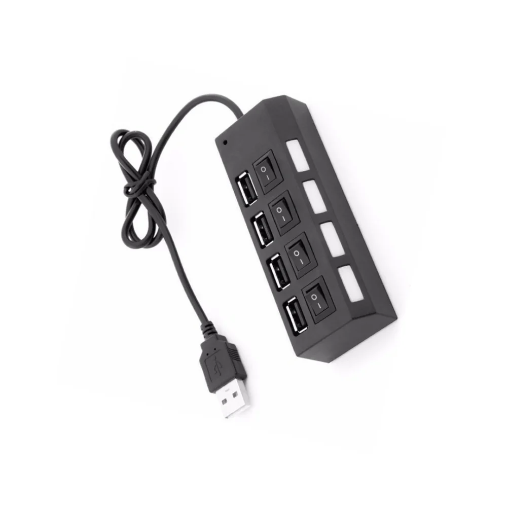 Hub USB 4 Puertos (Multiplicador USB con Switch e Indicador LED) - Imagen 3