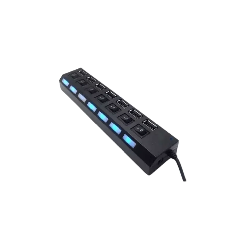 Hub USB 7 Puertos con Interruptor Individual e Indicador LED - Imagen 2