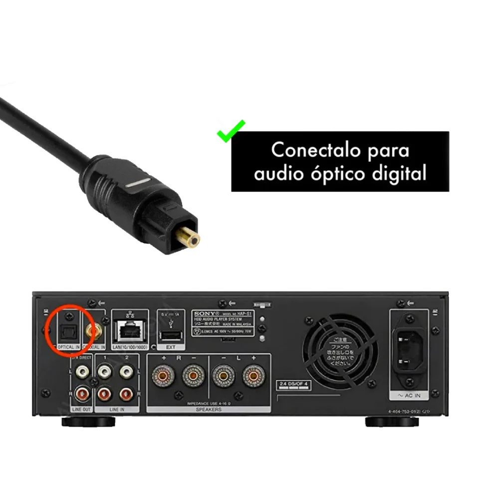 Cable de Audio - Fibra Óptica - Imagen 3