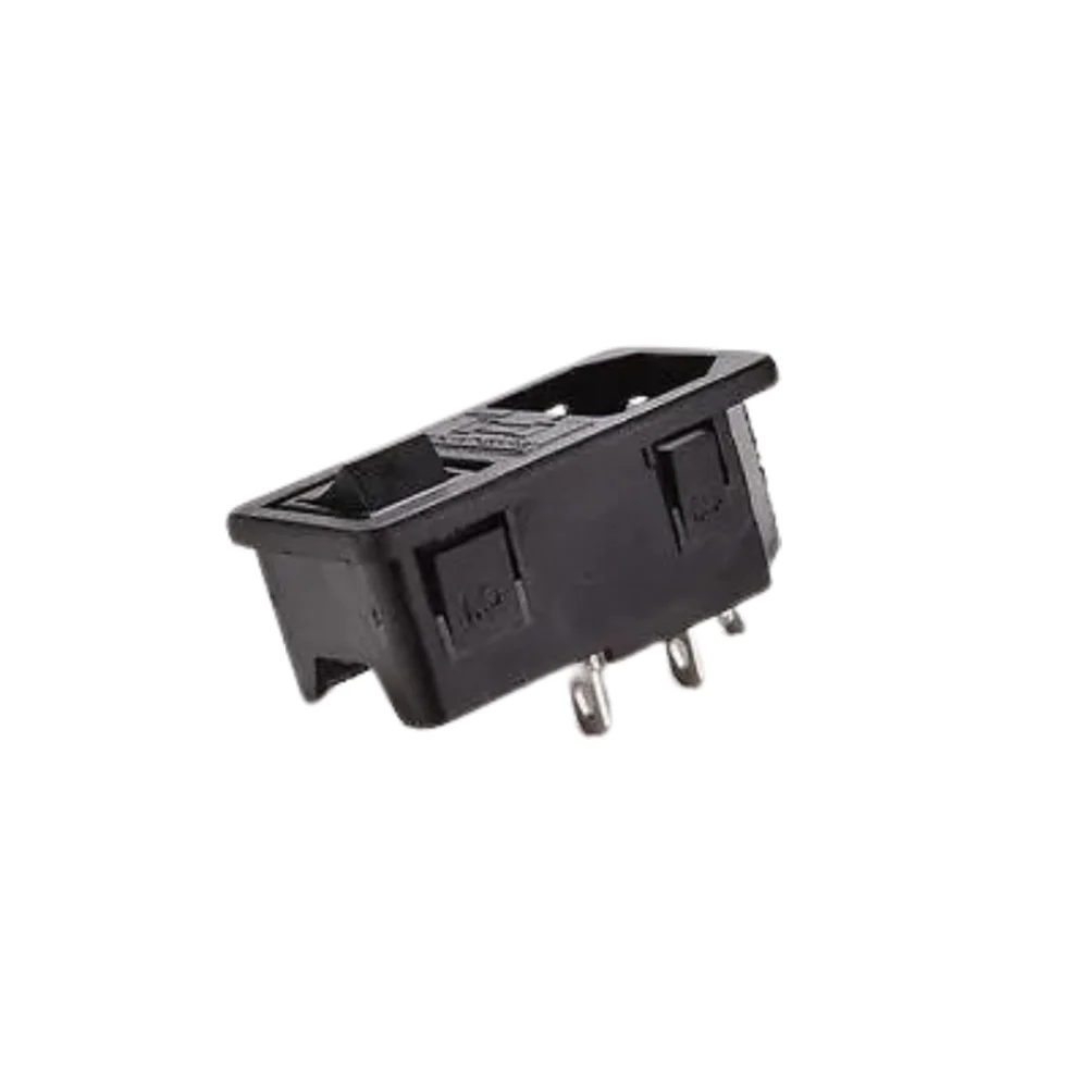 Adaptador - Toma Macho Chasis con Interruptor y Portafusible - Imagen 3