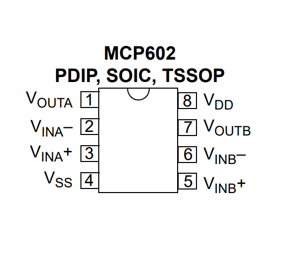 Amplificador Operacional MCP602 SMD - Imagen 3