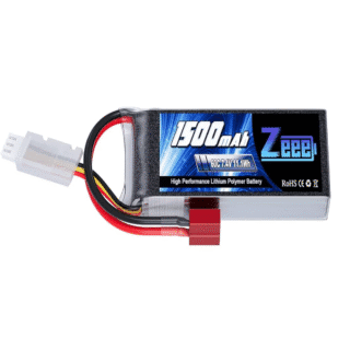 Batería LiPo Zeee 2S 1500mAh 7.4V 60C con conector Dean T