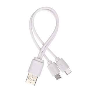 Cable USB 2.0 a Tipo C dual 2 en 1