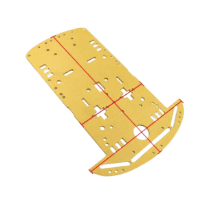 Chasis acrílico para carro 3 ruedas 2WD