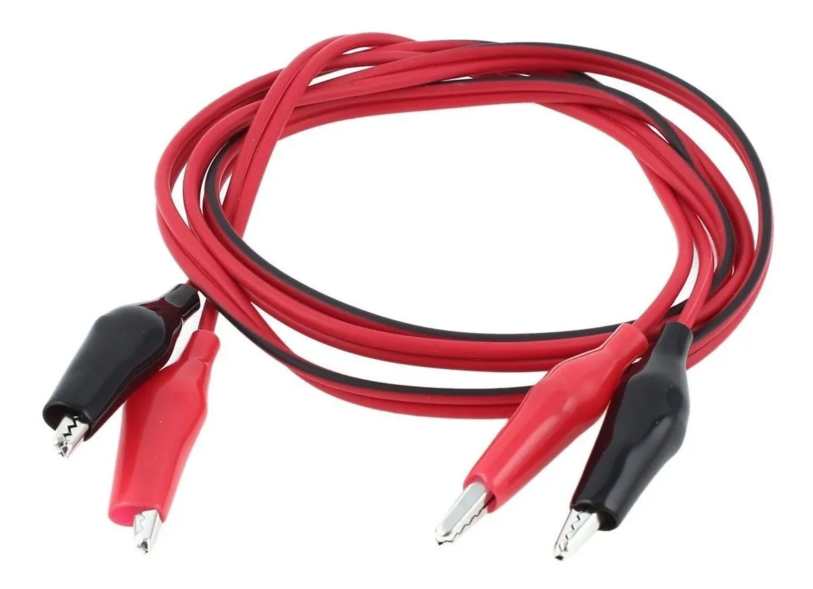 Juego 10 Cables Caimán a Caimán De Colores Par