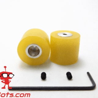 Llantas Seguidor de Línea Cortas 23×20 mm Amarillas