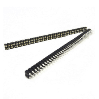 Regleta Conector Profesional Doble Hembra 2.54 mm 40×2 Pines