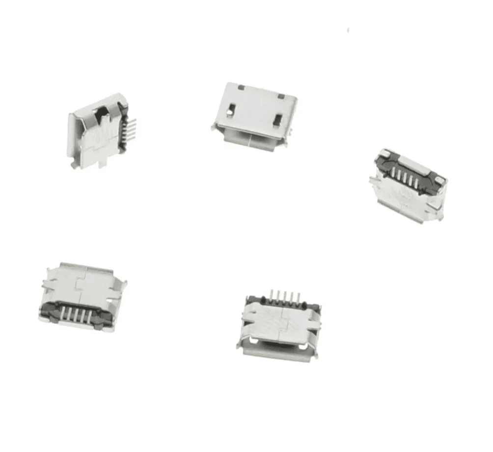 Conector Micro USB Tipo B Hembra SMD para PCB - Imagen 3