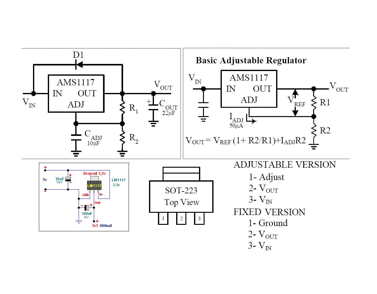 AMS1117-1.8 – Regulador de Voltaje SMD 1.8V en Encapsulado SOT-223 - Imagen 4
