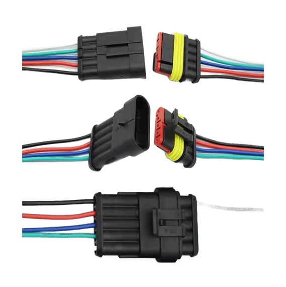 Conector Impermeable Automotriz Macho/Hembra 1/2/3/4/5/6 Pines - Imagen 2