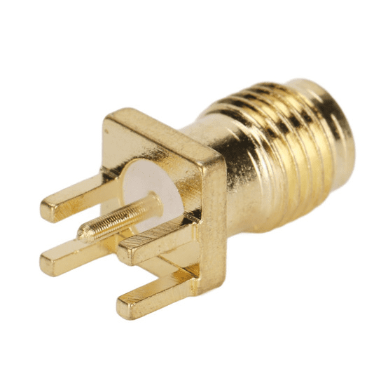 Conector SMA Hembra 1.6 mm Horizontal para PCB – Alta Frecuencia - Imagen 2