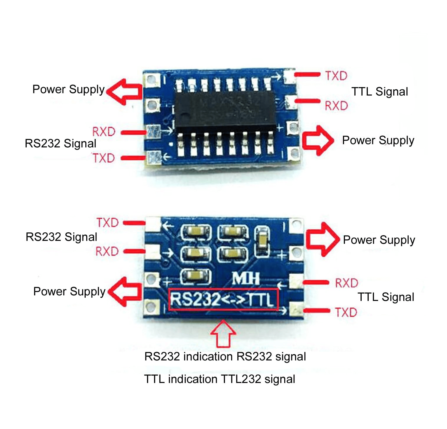 Conversor RS232 a TTL MAX3232 Mini - Imagen 3