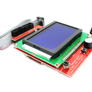 Controlador Inteligente RAMPS 1.4 para Impresora 3D con Pantalla LCD 12864 Azul
