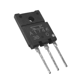 Transistor PNP 2SA1746 180V 15A encapsulado TO-3P para amplificador de audio de potencia