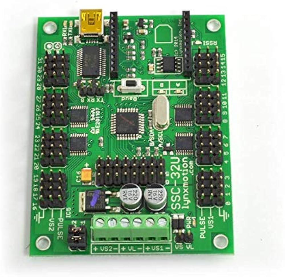 Controlador de Servos USB SSC-32U – 32 Canales para Robótica Controlador de Servos USB SSC-32U – 32 Canales para Robótica - Imagen 4