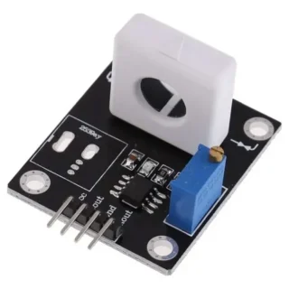 un módulo basado en efecto Hall que permite medir corriente eléctrica en sistemas AC y DC de forma segura y precisa.