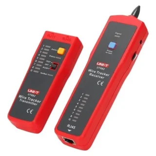 dispositivo portátil con transmisor y receptor utilizado para identificar y rastrear cables en redes, telefonía y sistemas eléctricos.