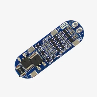 Módulo BMS HX-3S 10A para protección de baterías Li-ion 3S de 11.1V y 12.6V con protección contra sobrecarga y cortocircuito.