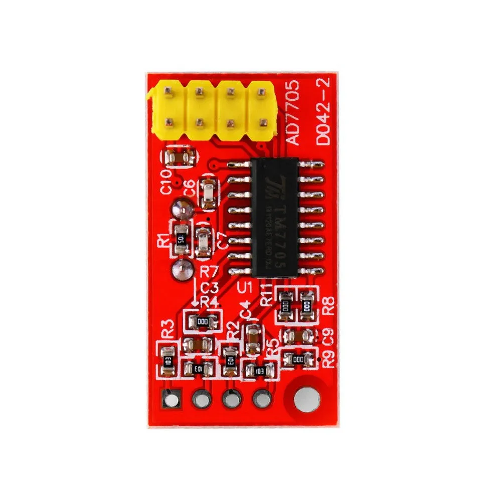 Conversor Analógico a Digital AD7705 (SPI) Módulo ADC AD7705 de 16 bits con interfaz SPI para conversión de señales analógicas en sistemas electrónicos