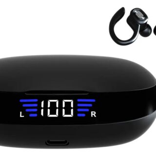 Audífonos inalámbricos deportivos Lenovo con Bluetooth y gancho de oreja para entrenamiento y actividades físicas