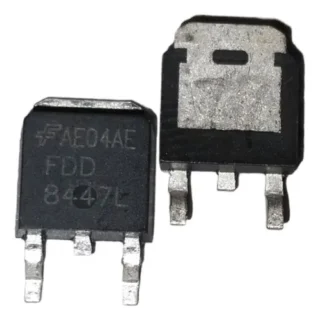 MOSFET canal N FDD8447L de 40V y 50A en encapsulado TO-252 para fuentes switching y control de potencia