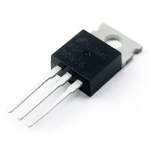 MOSFET de potencia FQPF50N06 canal N 60V encapsulado TO-220F para fuentes switching y control de motores