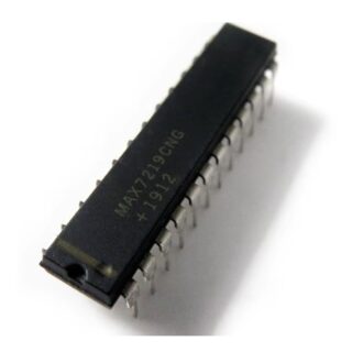 Circuito integrado MAX7219 controlador para matrices LED 8x8 y displays de 7 segmentos mediante interfaz SPI