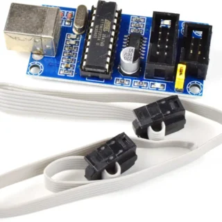 Programador USBtinyISP para microcontroladores AVR con interfaz USB e ISP compatible con AVRDUDE