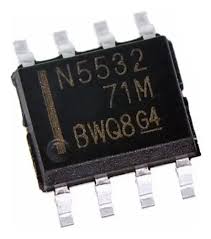 Circuito integrado NE5532 SMD amplificador operacional dual de bajo ruido para audio e instrumentación